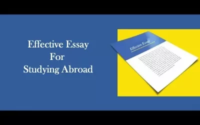 Effective College Application Essay for Studying Abroad